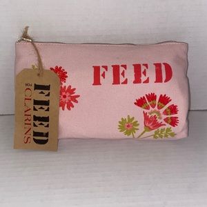 clarins zipper cosmetic bags